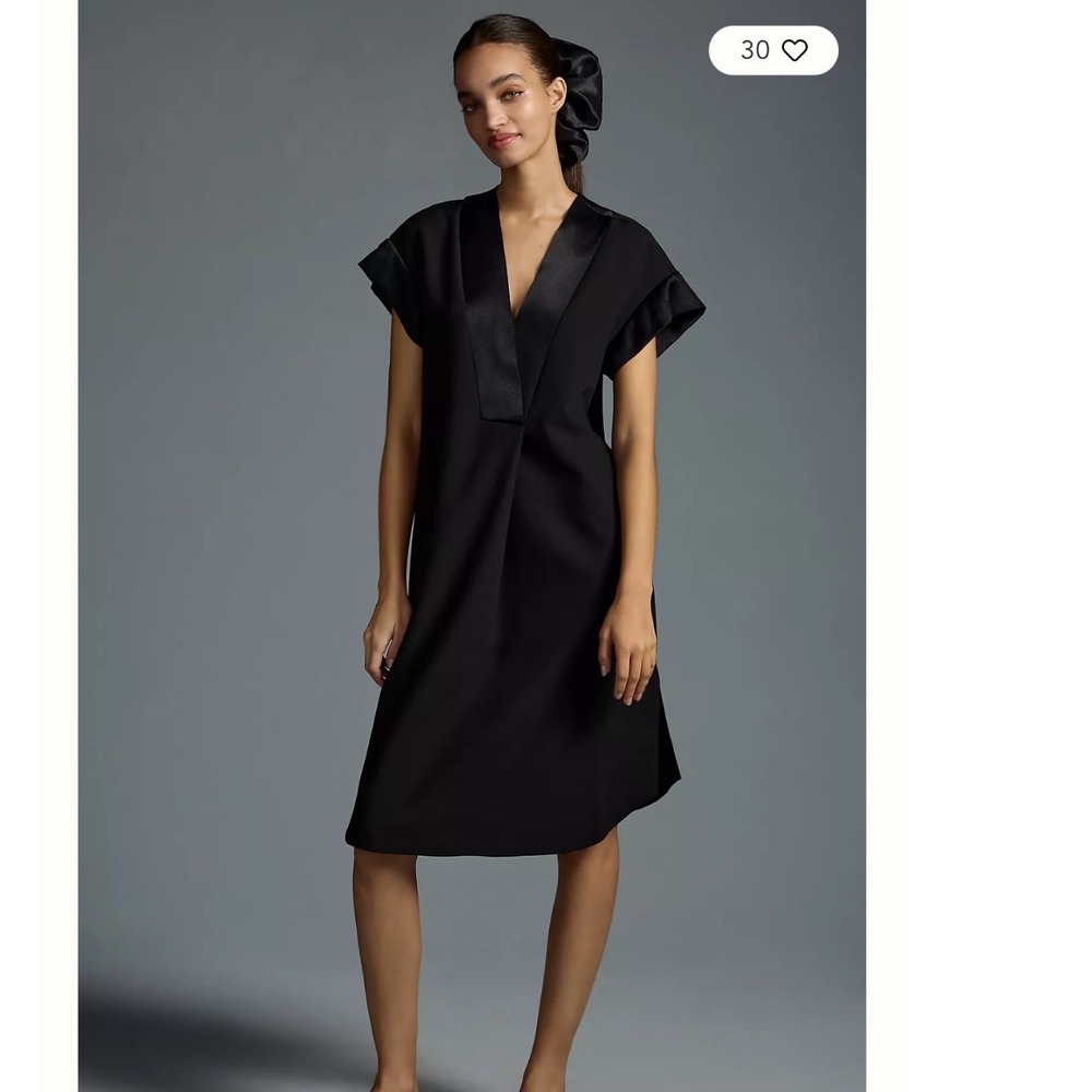 Maeve Deep-V Dress by Anthropologie – Size Small – Black Sold OUT!